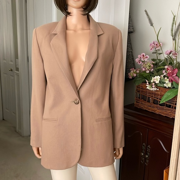 Sag Harbor tan wool blazer - Picture 2 of 7